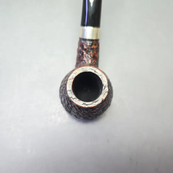 Peterson Donegal Rocky B11 Rusticated Brandy Sitter with Silver (Estate) - Image 6