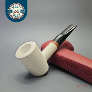 MBSD Meerschaum Deluxe Compact Smooth Poker with Briar-Mortise (New)
