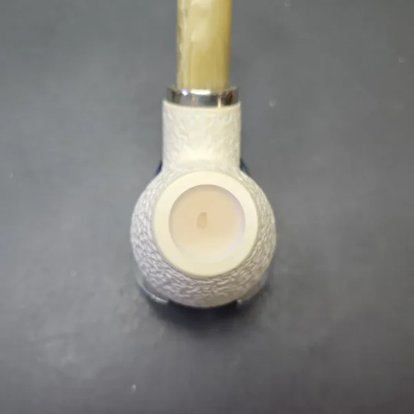MBSD Meerschaum Silver Rusticated Reverse Calabash Brandy (New) - Image 7