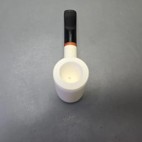 MBSD Meerschaum Deluxe Smooth Poker with Briar-Mortise (New) - Image 7