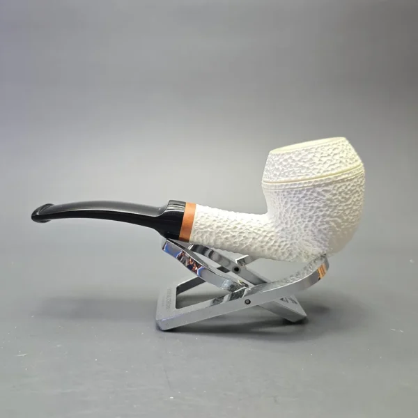 MBSD Meerschaum Deluxe Rusticated Rhodesian with Briar-Mortise (New) - Image 5