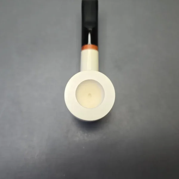 MBSD Meerschaum Deluxe Smooth Poker with Briar-Mortise (New) - Image 7