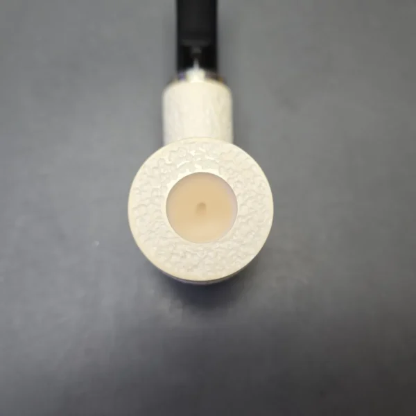 MBSD Meerschaum Silver Rusticated Reverse Calabash Poker (New) - Image 7