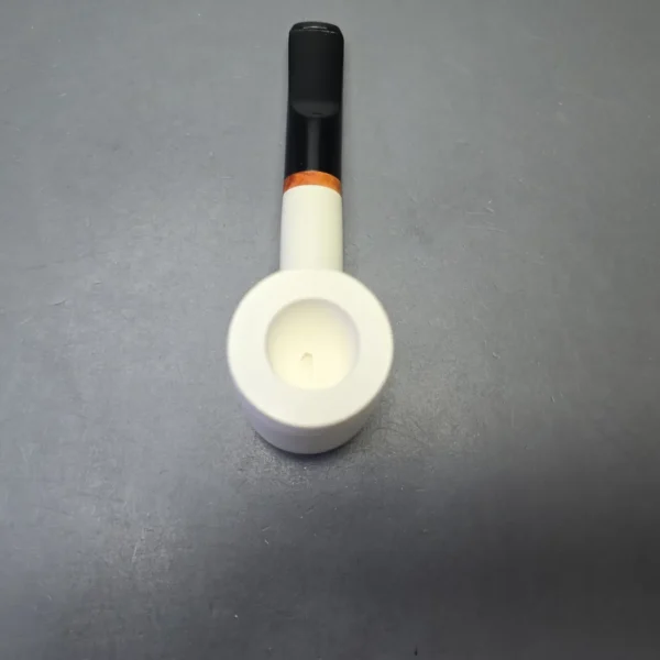 MBSD Meerschaum Deluxe Smooth Poker with Briar-Mortise (New) - Image 7