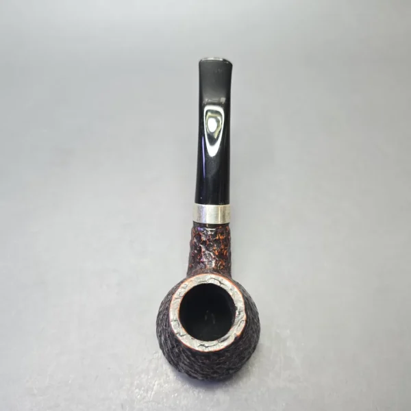 Peterson Donegal Rocky B11 Rusticated Brandy Sitter with Silver (Estate) - Image 8