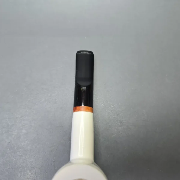 MBSD Meerschaum Deluxe Smooth Poker with Briar-Mortise (New) - Image 8