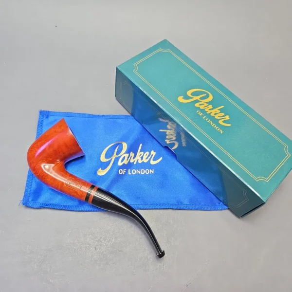 Parker (by Dunhill) Bruyere Smooth Bent Dublin with Briar Insert (Unsmoked Estate) - Image 15