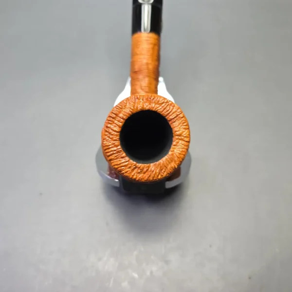 Brebbia Lido Root Briar 100 Rusticated Billiard (Unsmoked Estate) - Image 6