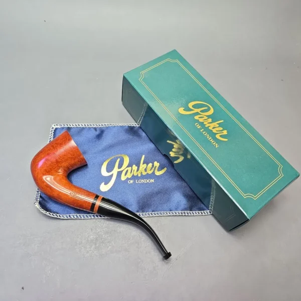 Parker (by Dunhill) Bruyere Smooth Bent Dublin with Briar Insert (Unsmoked Estate) - Image 15
