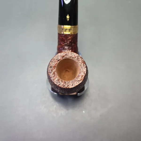 Savinelli Tevere 616 KS Rusticated Bent Billiard (6mm) (Unsmoked Estate) - Image 6