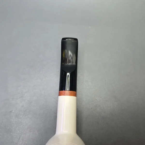 MBSD Meerschaum Deluxe Smooth Poker with Briar-Mortise (New) - Image 8