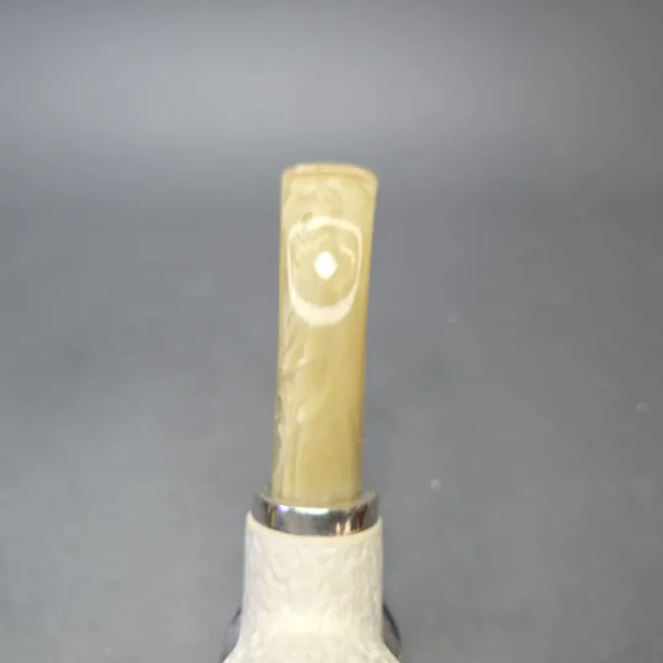 MBSD Meerschaum Silver Rusticated Reverse Calabash Brandy (New) - Image 8