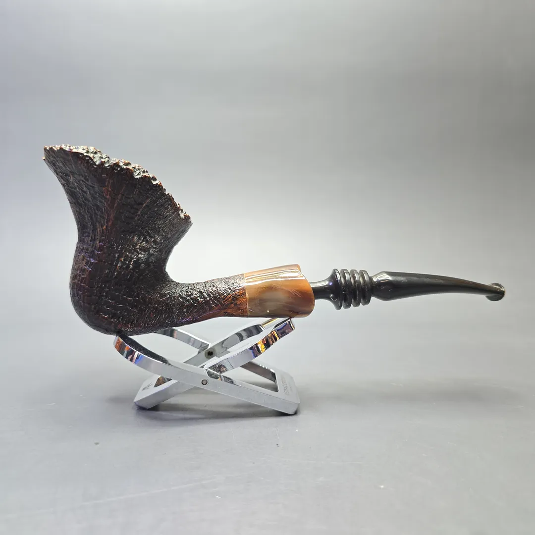 Preben Holm Hand Cut (1) Magnum Sandblasted Freehand with Horn (Estate) - Image 2