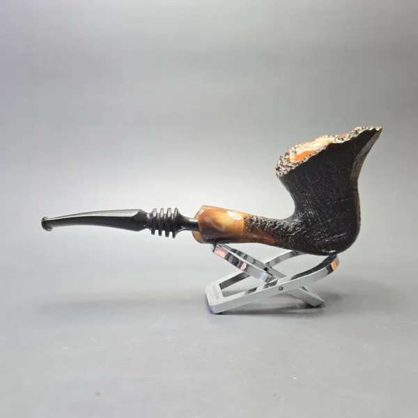 Preben Holm Hand Cut (1) Magnum Sandblasted Freehand with Horn (Estate) - Image 4
