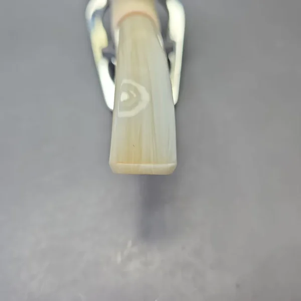 MBSD Meerschaum Deluxe Floral Carved Bent Billiard with Briar-Mortise (New) - Image 6