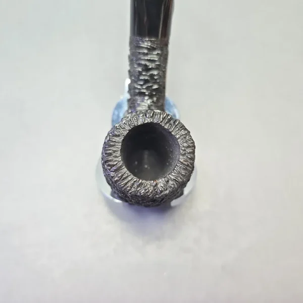 Brebbia Lido Root Briar Rusticated Bent Billiard (Unsmoked Estate) - Image 6