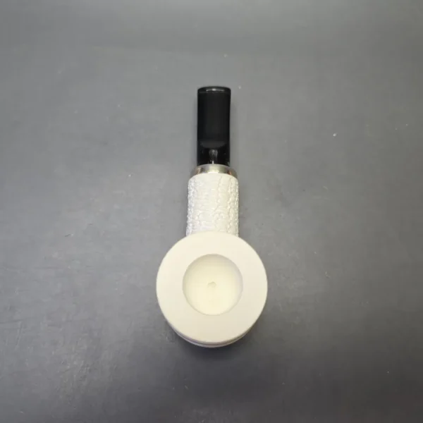 MBSD Meerschaum Silver Rusticated Reverse Calabash Poker (New) - Image 9