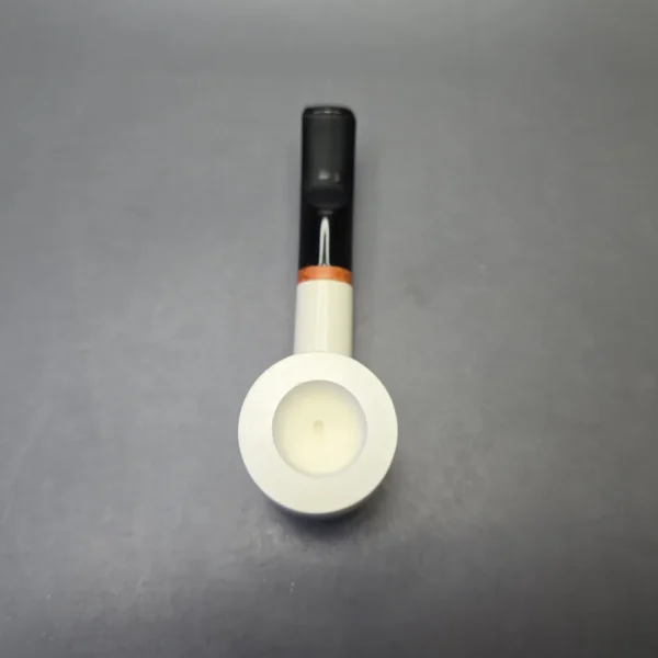 MBSD Meerschaum Deluxe Smooth Poker with Briar-Mortise (New) - Image 9