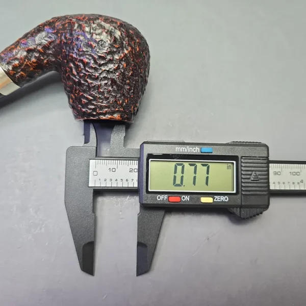 Peterson Donegal Rocky B11 Rusticated Brandy Sitter with Silver (Estate) - Image 14