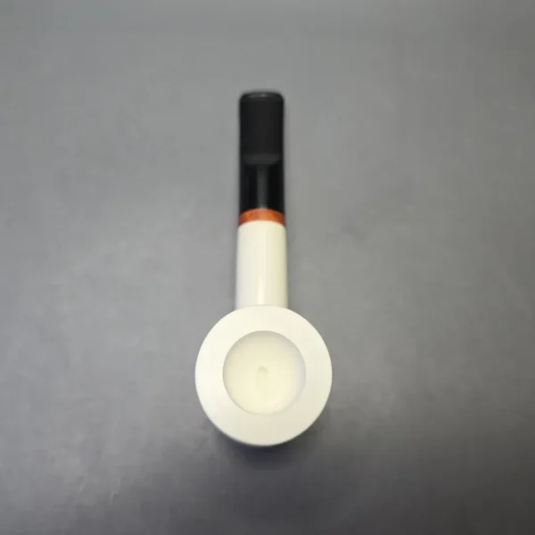 MBSD Meerschaum Deluxe Smooth Poker with Briar-Mortise (New) - Image 9
