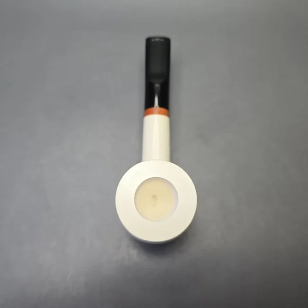 MBSD Meerschaum Deluxe Smooth Poker with Briar-Mortise (New) - Image 9