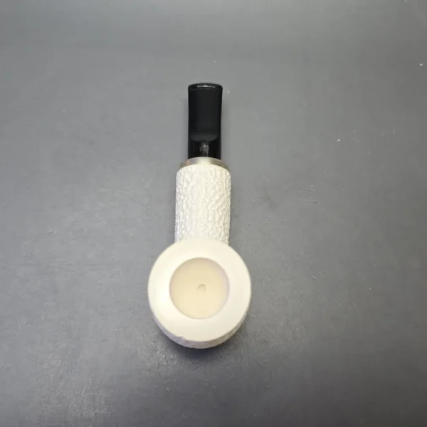 MBSD Meerschaum Silver Reverse Calabash Rusticated (New) - Image 9
