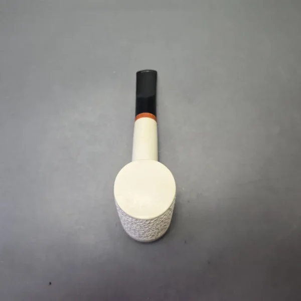 MBSD Meerschaum Deluxe Rusticated Poker with Briar-Mortise (New) - Image 10