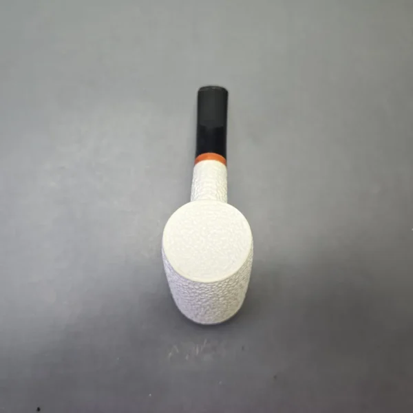 MBSD Meerschaum Deluxe Rusticated Poker with Briar-Mortise (New) - Image 10