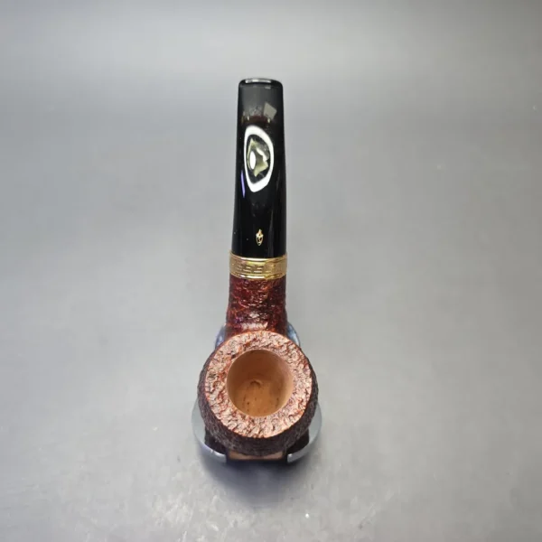 Savinelli Tevere 616 KS Rusticated Bent Billiard (6mm) (Unsmoked Estate) - Image 8