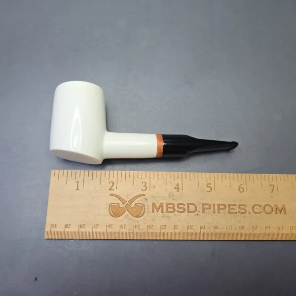 MBSD Meerschaum Deluxe Smooth Poker with Briar-Mortise (New) - Image 11