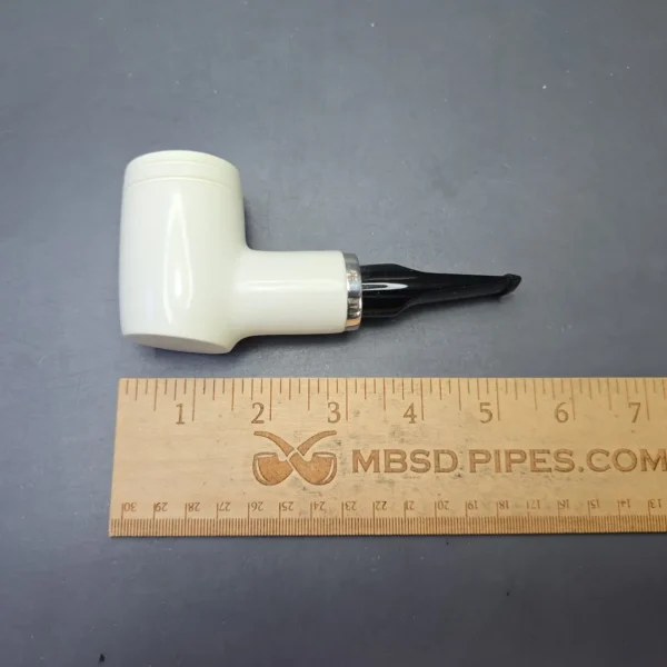 MBSD Meerschaum Silver Smooth Reverse Calabash Poker (New) - Image 11