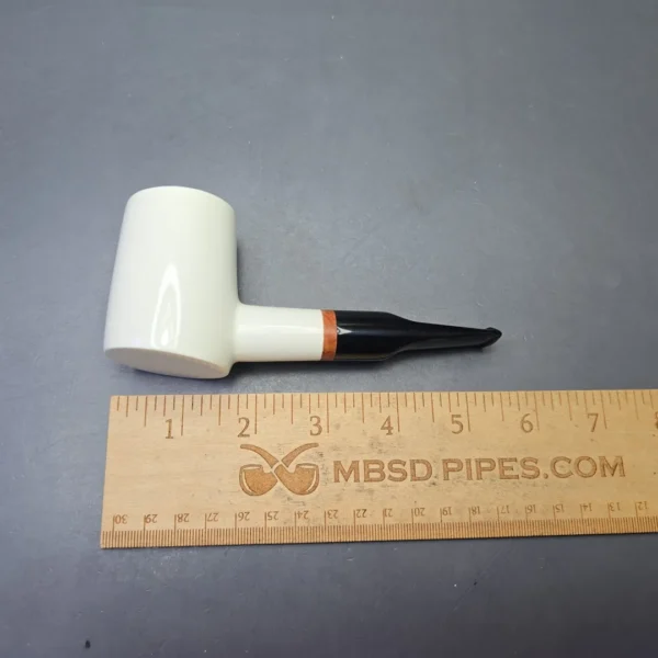 MBSD Meerschaum Deluxe Smooth Poker with Briar-Mortise (New) - Image 11