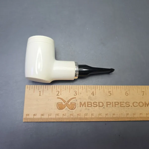 MBSD Meerschaum Silver Smooth Reverse Calabash Poker (New) - Image 11