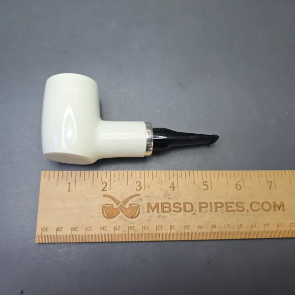 MBSD Meerschaum Silver Smooth Reverse Calabash Poker (New) - Image 11