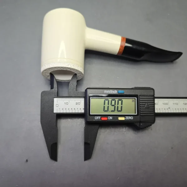 MBSD Meerschaum Deluxe Smooth Poker with Briar-Mortise (New) - Image 11