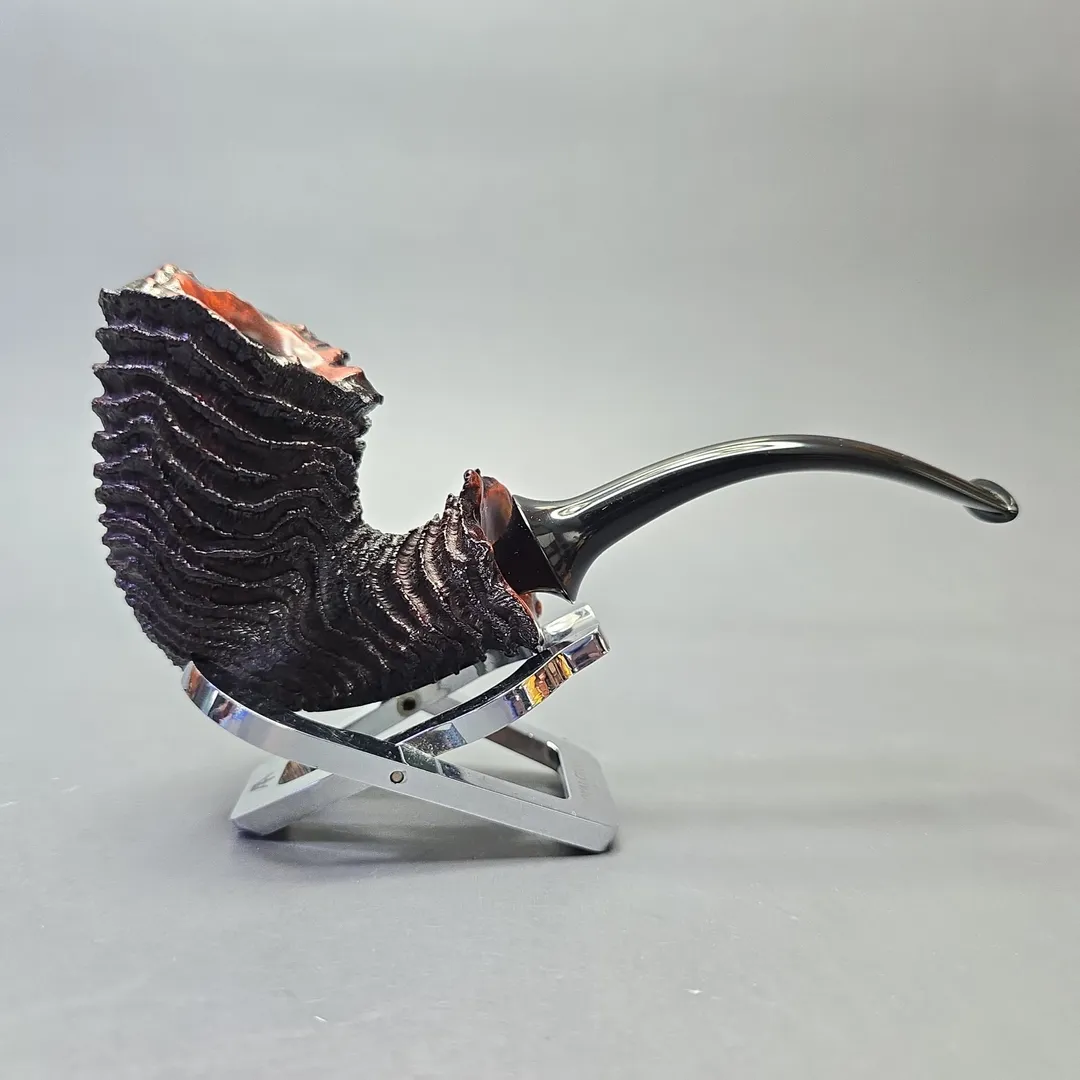 Walt Cannoy Cardinal House Morton "Ring Blast" Rusticated Bent Dublin with Brass (New) - Image 2