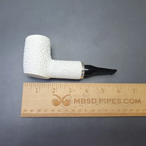 MBSD Meerschaum Silver Reverse Calabash Rusticated (New) - Image 11