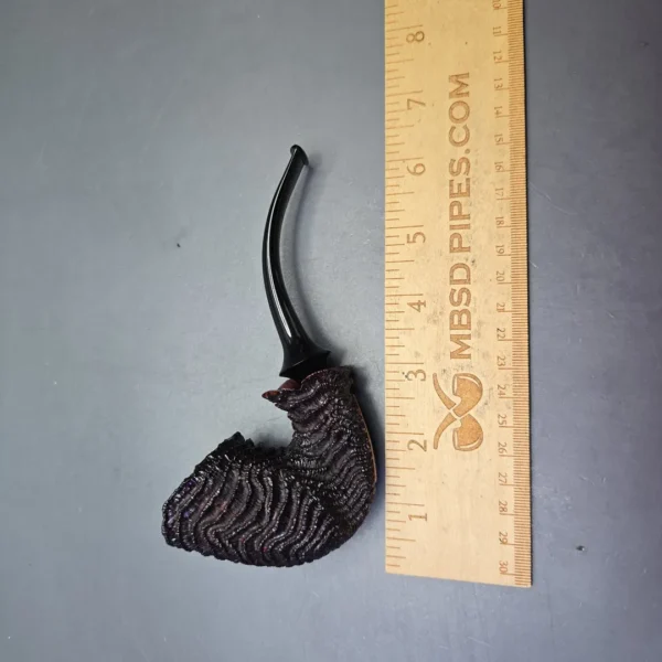 Walt Cannoy Cardinal House Morton "Ring Blast" Rusticated Bent Dublin with Brass (New) - Image 11