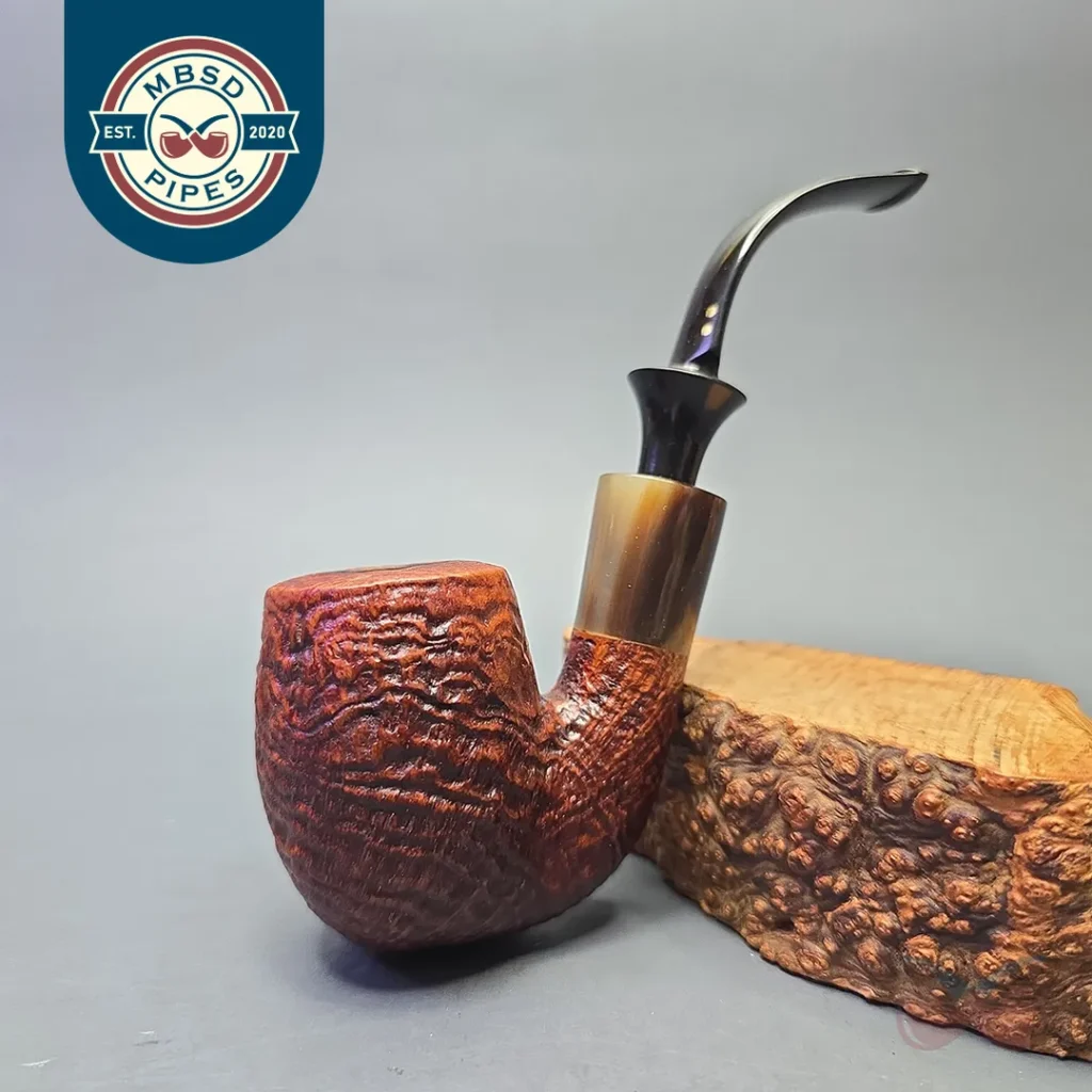 Savinelli Nonpareil 9614 Sandblasted Oom Paul with Horn (Estate)