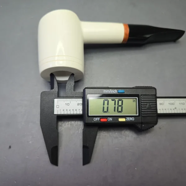 MBSD Meerschaum Deluxe Smooth Poker with Briar-Mortise (New) - Image 12