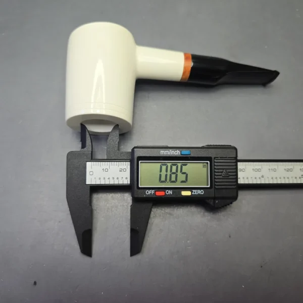 MBSD Meerschaum Deluxe Smooth Poker with Briar-Mortise (New) - Image 12