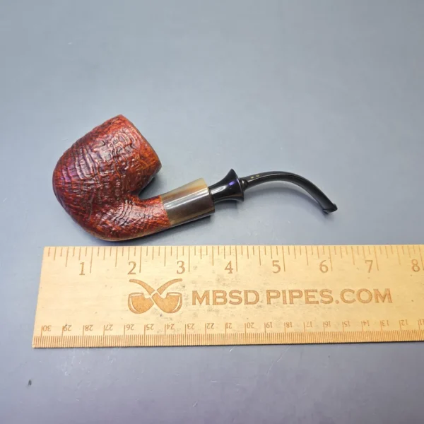 Savinelli Nonpareil 9614 Sandblasted Oom Paul with Horn (Estate) - Image 11