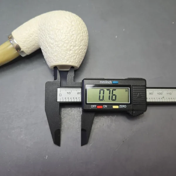 MBSD Meerschaum Silver Rusticated Reverse Calabash Brandy (New) - Image 12