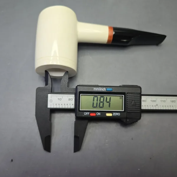 MBSD Meerschaum Deluxe Smooth Poker with Briar-Mortise (New) - Image 12