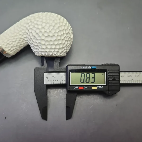 MBSD Meerschaum Silver "Golf Ball" Rusticated Reverse Calabash Apple (New) - Image 12