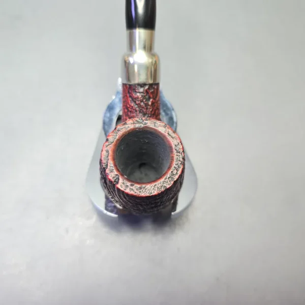 Peterson Nickel Mounted Spigot Sandblasted 69 Bent Billiard (Estate) - Image 6