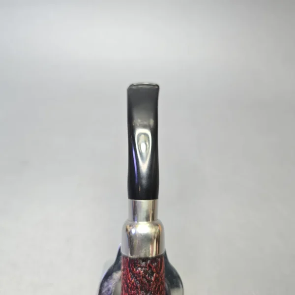 Peterson Nickel Mounted Spigot Sandblasted 69 Bent Billiard (Estate) - Image 7