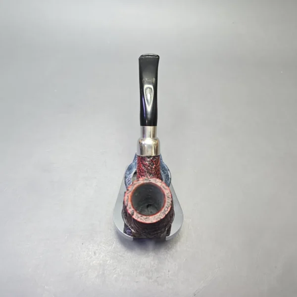 Peterson Nickel Mounted Spigot Sandblasted 69 Bent Billiard (Estate) - Image 8