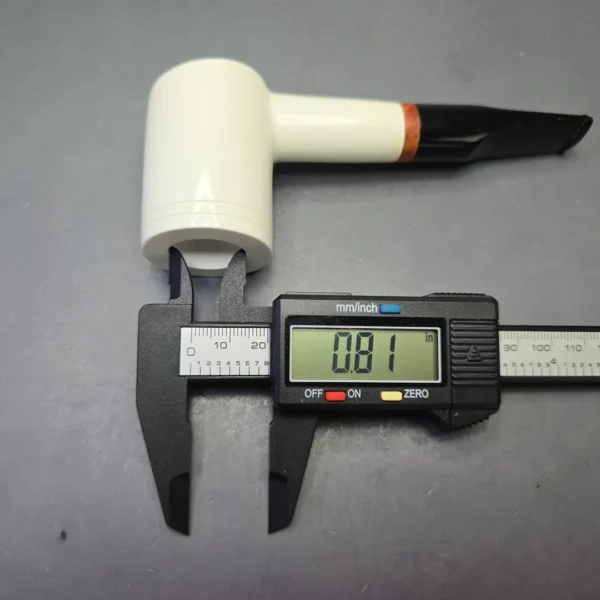 MBSD Meerschaum Deluxe Smooth Poker with Briar-Mortise (New) - Image 12