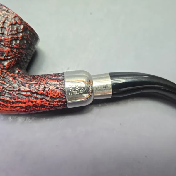 Peterson Nickel Mounted Spigot Sandblasted 69 Bent Billiard (Estate) - Image 11